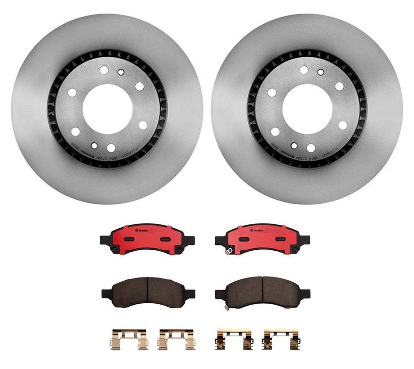 SAAB Brembo Brakes Kit - Pads and Rotors Front (325mm) (Ceramic) 19178358 - Brembo 3118873KIT